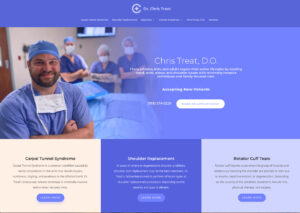 Screen Shot 2021-08-17 at 2.43.43 PM Chris Treat Ortho home page
