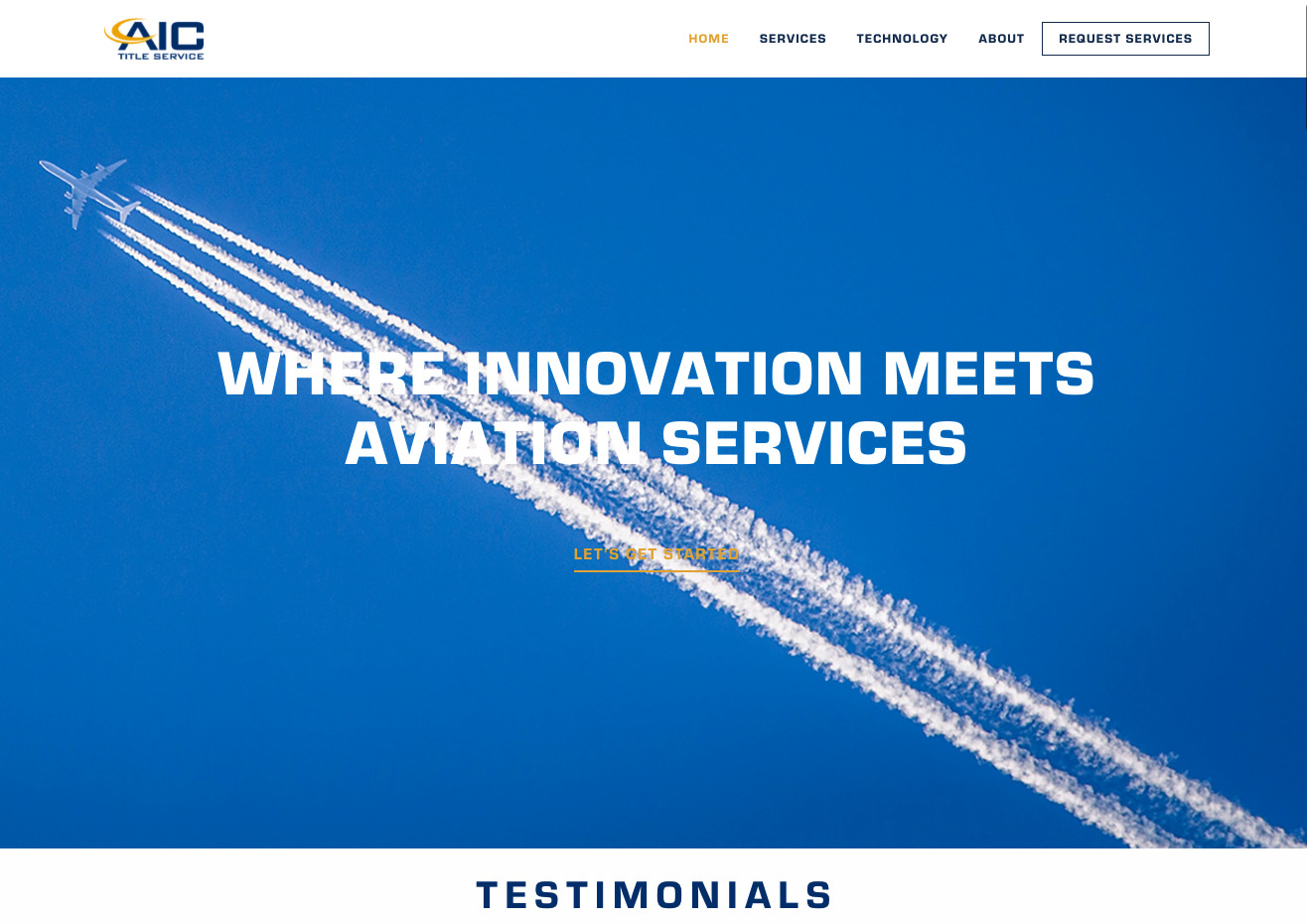 Screen Shot 2021-08-17 at 2.57.07 PM AIC Title Service home page